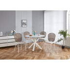 Sedia Sennit, Set da 4, Sedia da Pranzo, Sedia da Caffè, Adatta per Sala da Pranzo, Salotto