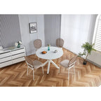 Sedia Sennit, Set da 4, Sedia da Pranzo, Sedia da Caffè, Adatta per Sala da Pranzo, Salotto