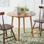 Tavolo da Pranzo Rotondo Pieghevole Geoff di SAFAVIEH - 35 P x 35 L x 29 A - 35Px35Lx29A