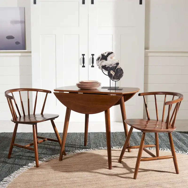 Tavolo da Pranzo Rotondo Pieghevole Geoff di SAFAVIEH - 35 P x 35 L x 29 A - 35Px35Lx29A