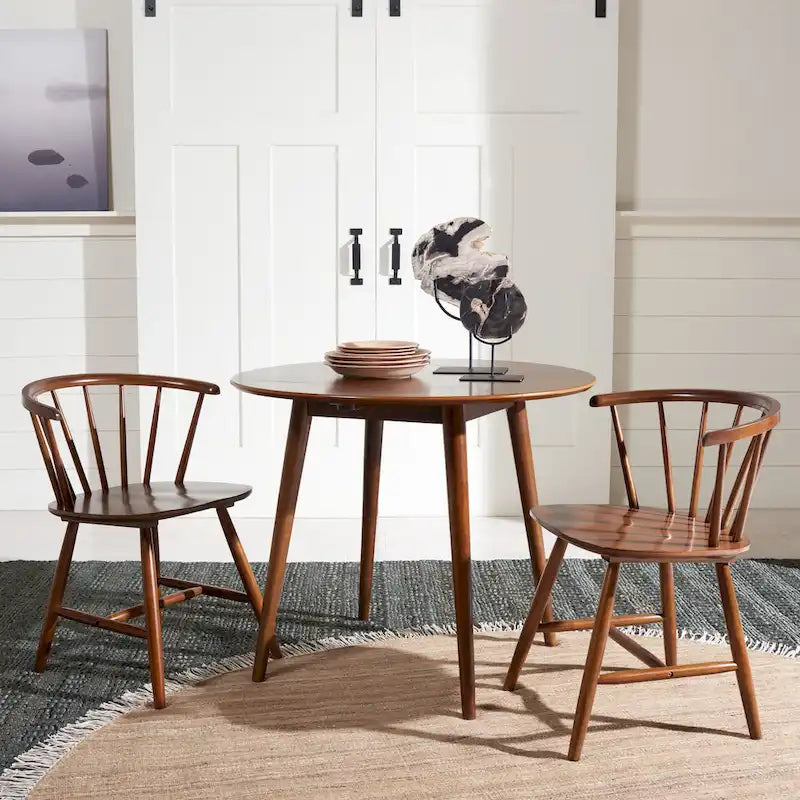 Tavolo da Pranzo Rotondo Pieghevole Geoff di SAFAVIEH - 35 P x 35 L x 29 A - 35Px35Lx29A