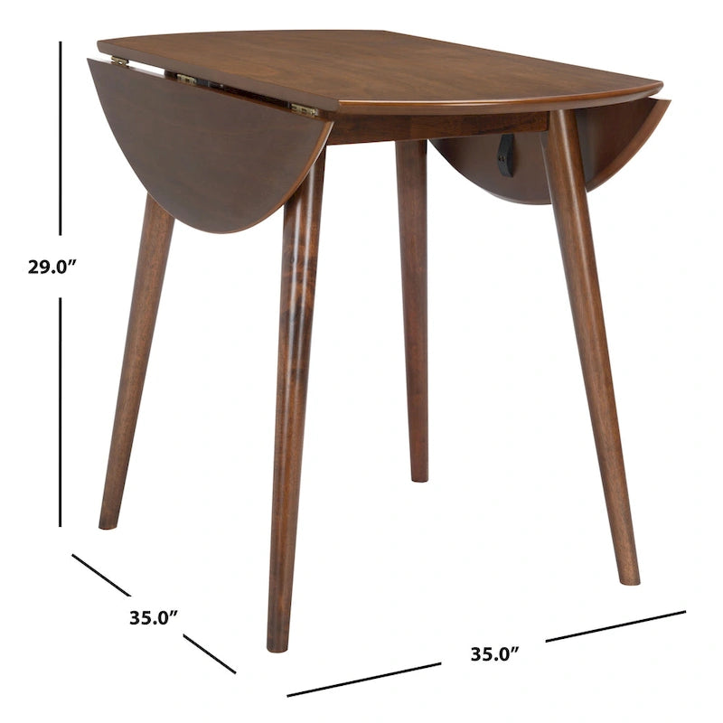 Tavolo da Pranzo Rotondo Pieghevole Geoff di SAFAVIEH - 35 P x 35 L x 29 A - 35Px35Lx29A