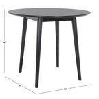Tavolo da Pranzo Rotondo Pieghevole Geoff di SAFAVIEH - 35 P x 35 L x 29 A - 35Px35Lx29A